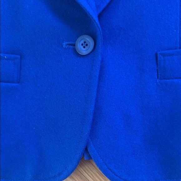 Vintage Pendleton Cobalt Blue Blazer Made In USA 100% wool size 10 - Picture 4 of 7